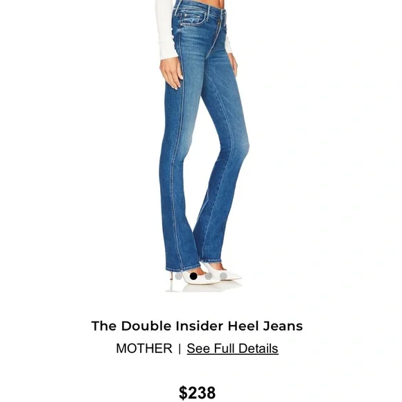 Mother The Double Insider Heel Jeans size 25 in Opposites Attract - Picture 1 of 8